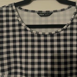 Checkered bodycon dress